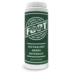 FOOT SENSE – Natural Shoe Deodorizer Powder, Foot Odor Eliminator & Body Powder