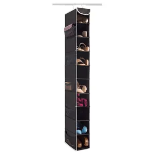 ZOBER 10-Shelf Hanging Shoe Organizer